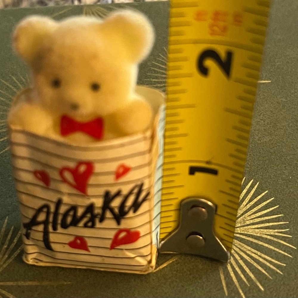 Vintage Alaska Bear Refrigerator Magnet